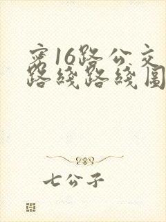 密16路公交车路线路线图