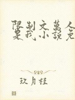 限制文万人迷竟是我小说免费阅读 限制文万人迷竟是我小说免费阅读