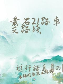 黄石21路车公交路线 黄石21路车公交路线
