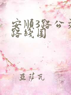 安顺3路公交车路线图