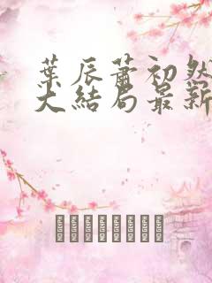 叶辰萧初然小说大结局最新