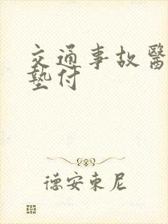 交通事故医药费垫付