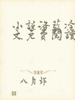 小说洛蓝冷钰全文免费阅读