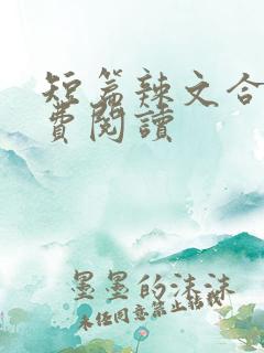 短篇辣文合集免费阅读