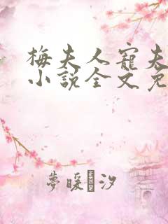 梅夫人宠夫日常小说全文免费阅读 梅夫人宠夫日常小说全文免费阅读