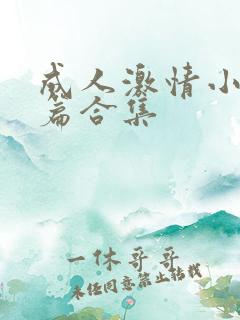 成人激情小说短篇合集