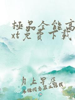 极品全能高手txt免费下载