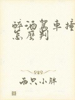 醉酒驾车撞死人怎么判