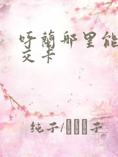 呼兰哪里能充公交卡