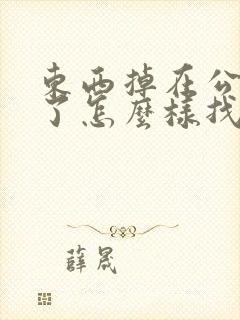 东西掉在公交车了怎么样找回