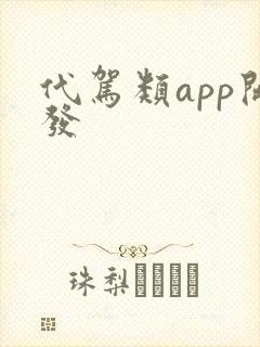 代驾类app开发