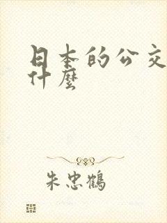 日本的公交车叫什么