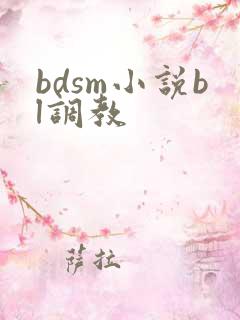 bdsm小说bl调教