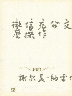 微信充公交卡怎么操作