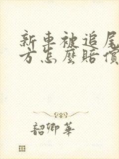 新车被追尾了对方怎么赔偿折旧费