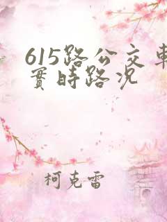 615路公交车实时路况