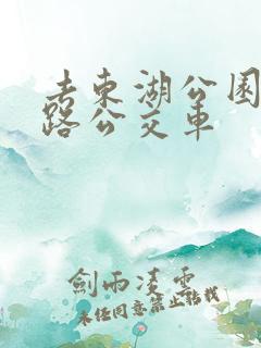 去东湖公园坐几路公交车