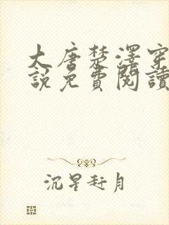 大唐楚泽穿越小说免费阅读全文