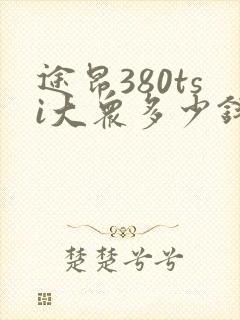 途昂380tsi大众多少钱