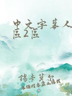 中文字幕人妻一区2区
