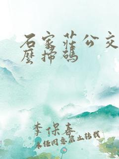 石家庄公交用什么扫码