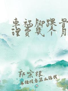 车祸脚踝骨折护理费几个月