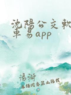 沈阳公交软件乘车易app