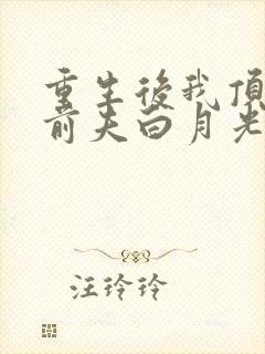 重生后我顶替了前夫白月光完本