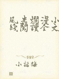 风光烂漫小说在线阅读全文无弹窗