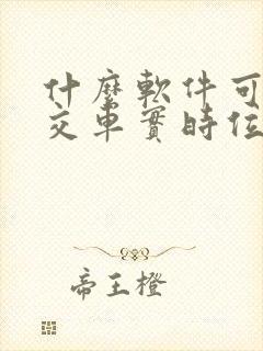 什么软件可以公交车实时位置