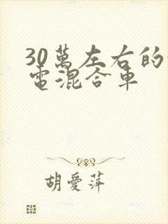 30万左右的油电混合车 30万左右的油电混合车