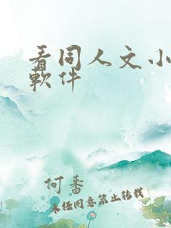 看同人文小说的软件