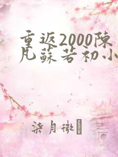 重返2000陈凡苏若初小说
