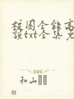 校园全能高手小说txt全集免费下载
