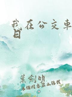 我在公交车上被日