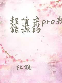 报价宋pro新能源的