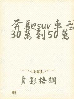 奔驰suv车型30万到50万 奔驰suv车型30万到50万