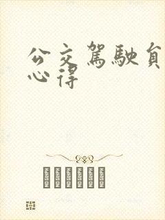 公交驾驶员安全心得