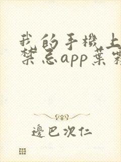 我的手机上全是禁忌app叶霖
