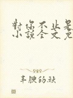 对你不止是喜欢小说全文免费阅读