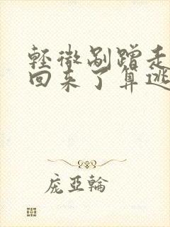 轻微剐蹭走了又回来了算逃逸吗