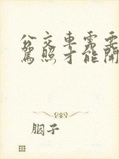 公交车需要什么驾照才能开