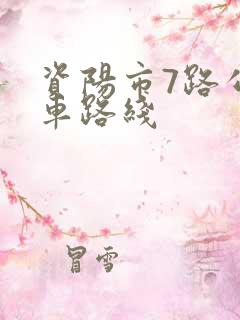 资阳市7路公交车路线