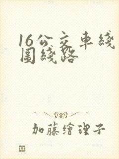 16公交车线路图线路