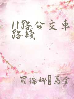 11路公交车的路线