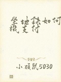 坐地铁如何用手机支付