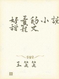 好看的小说言情甜宠文