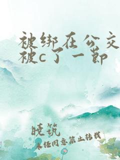 被绑在公交车里被c了一节 被绑在公交车里被c了一节
