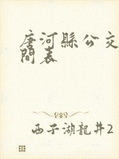 唐河县公交车时间表