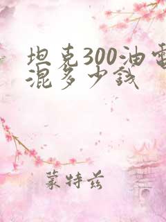 坦克300油电混多少钱